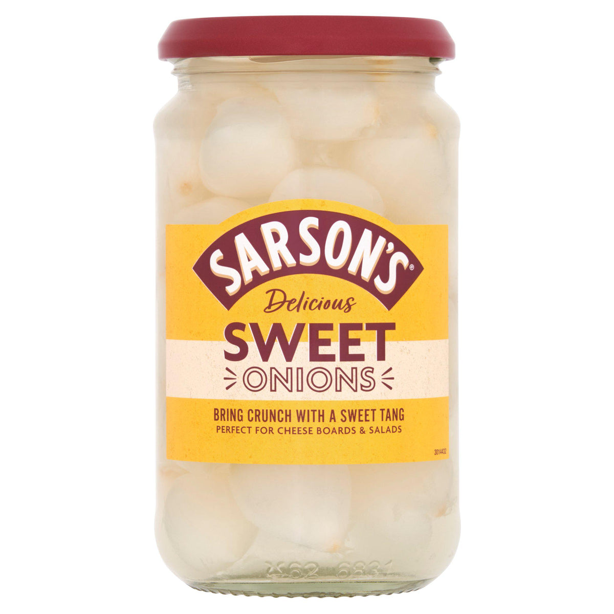 Sarson's sweet pickled onions 460g, UK version