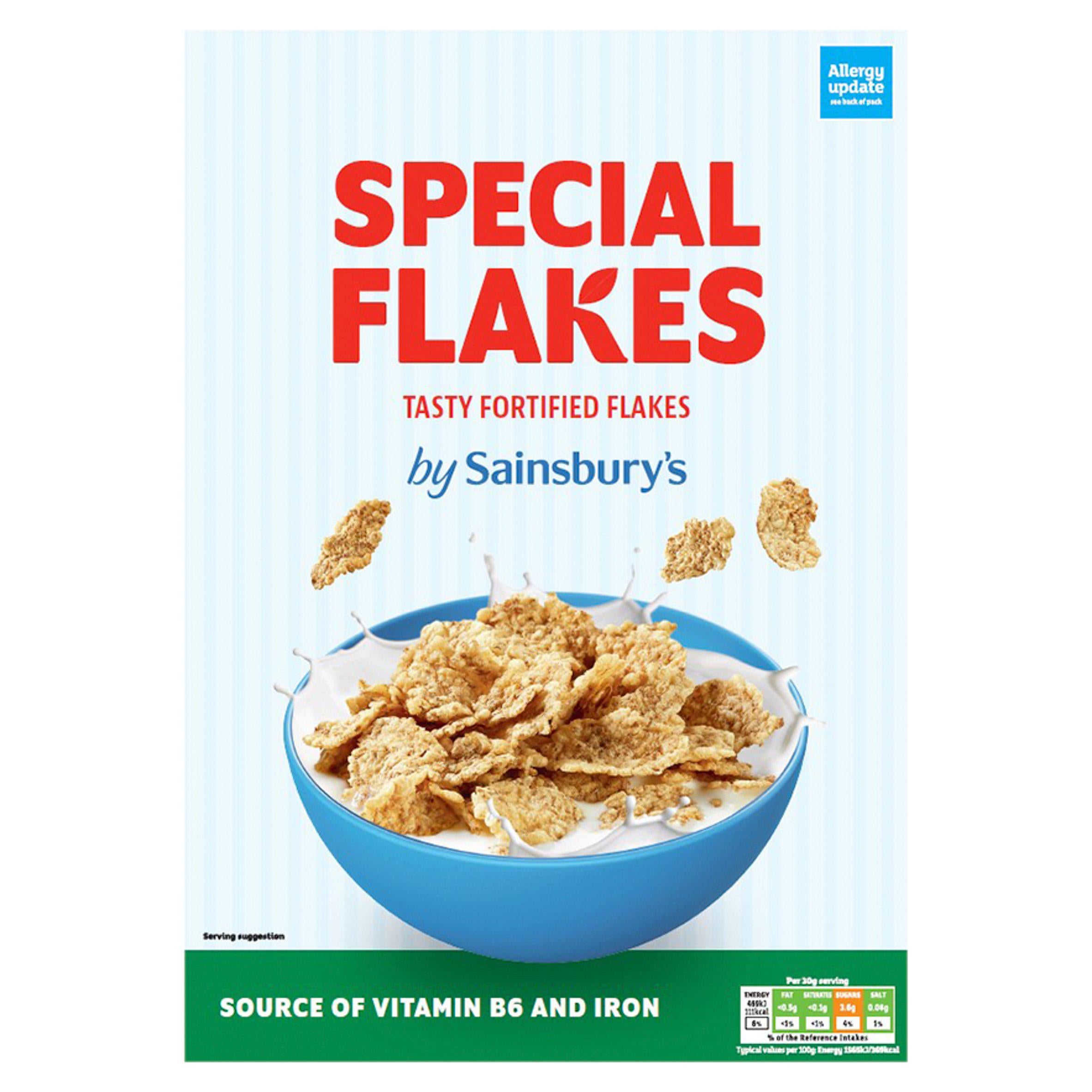 Sainsbury's Special Flakes cereal 500g - British product