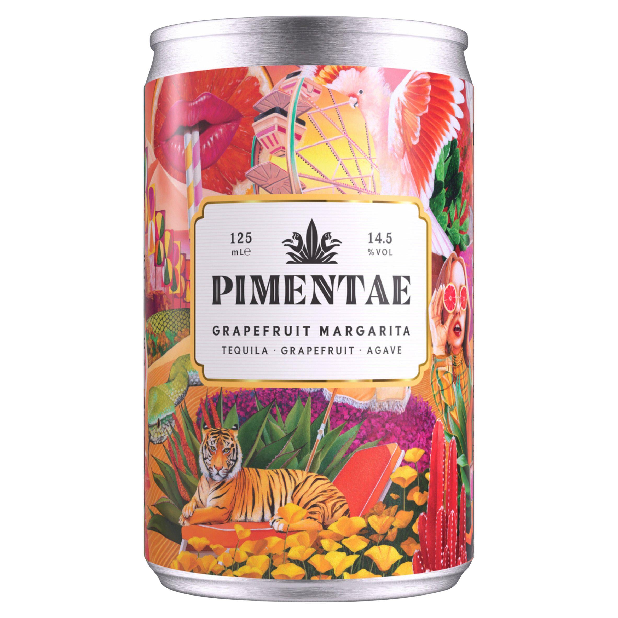 Pimentae Grapefruit Margarita cocktail 125ml, UK version