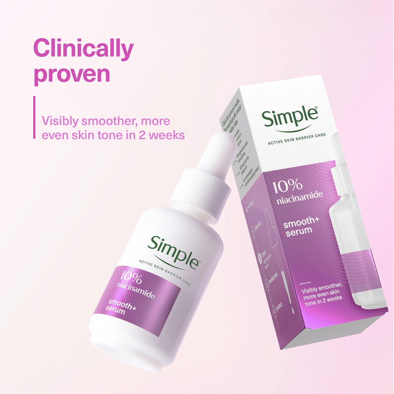 Simple Smooth+ niacinamide facial serum 30ml, UK version