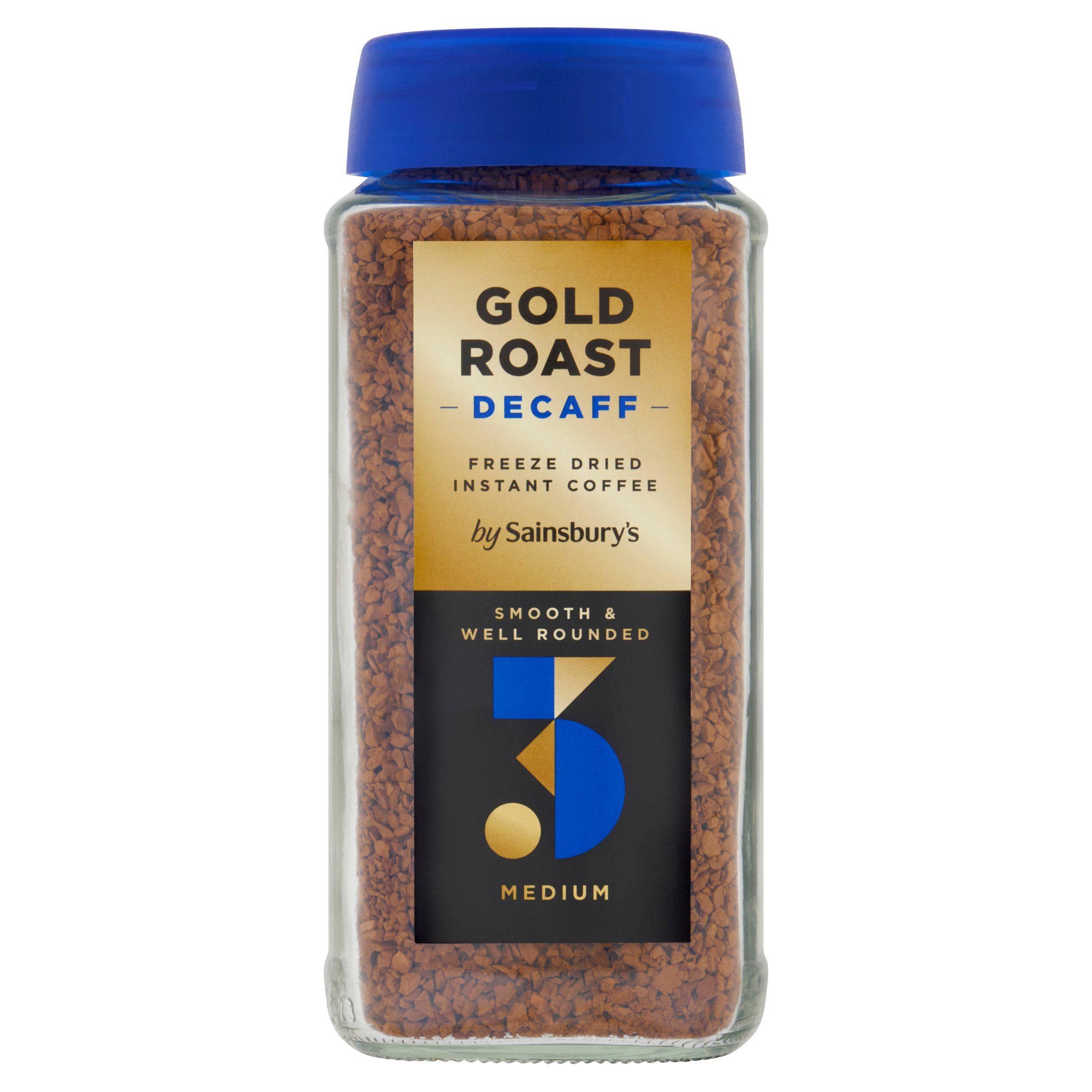 Sainsbury's Gold Roast Decaf Instant Coffee 200g, imported from the UK