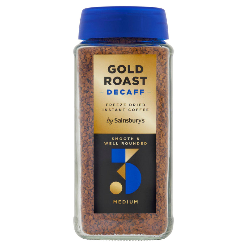 Sainsbury's Gold Roast Decaf Instant Coffee 200g, imported from the UK