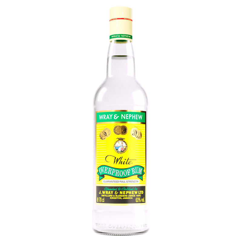 Wray and Nephew White Overproof Rum 63% ABV 70cl, UK version