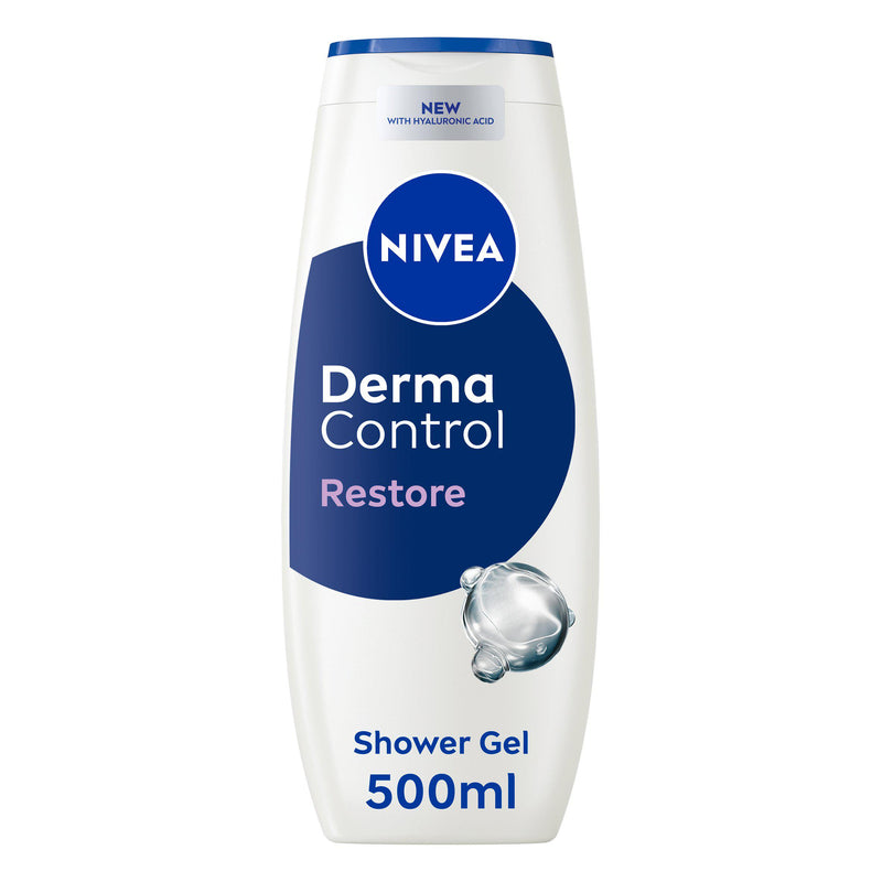 Nivea Derma Control Restore sensitive skin shower gel 500ml, UK version