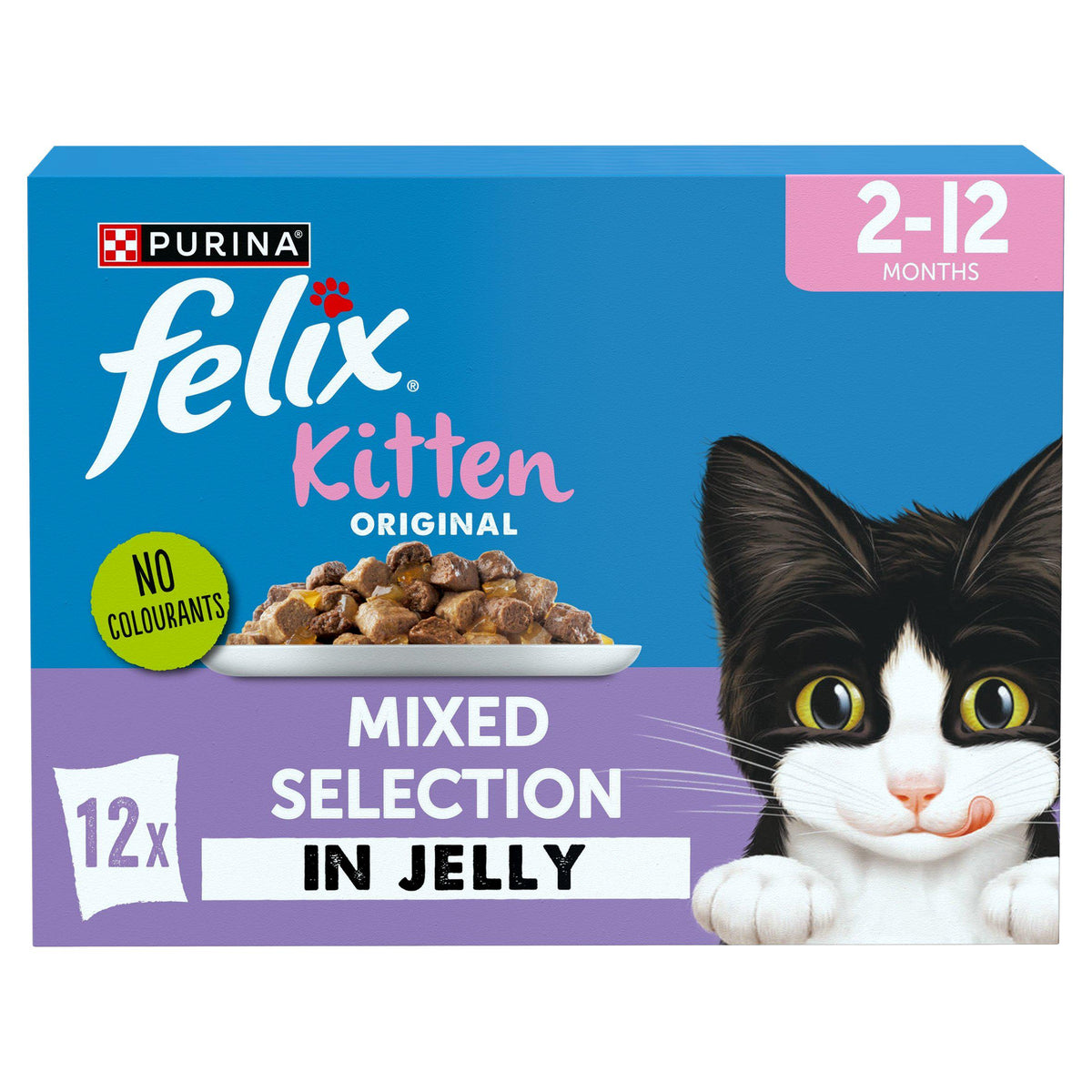 Felix kitten wet cat food mixed selection in jelly 12 x 85g - British product