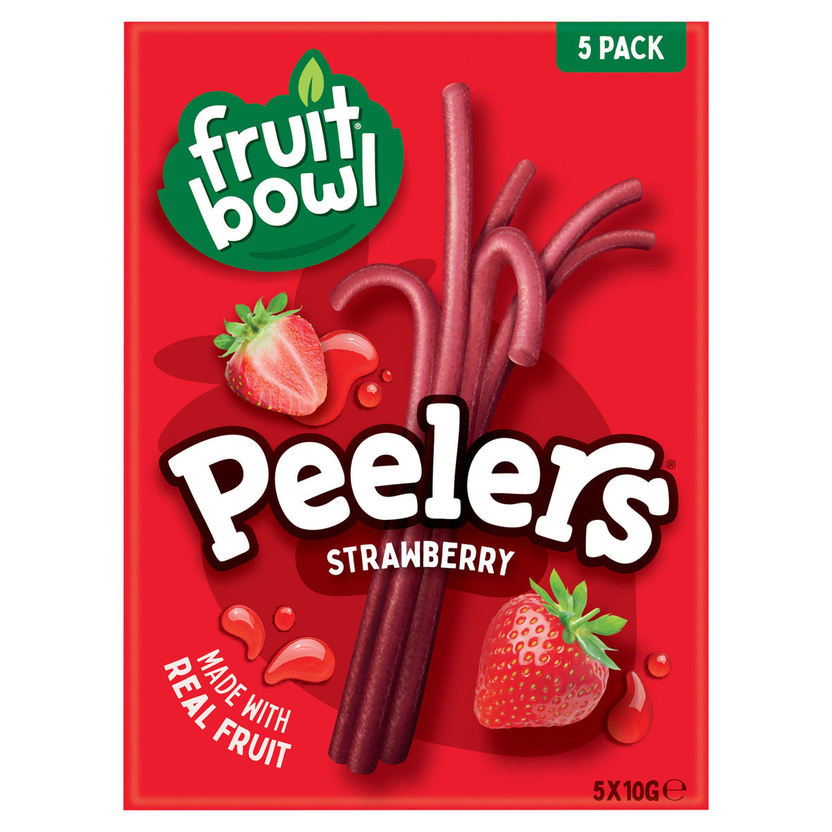 Fruit Bowl strawberry peelers 5 x 10g (British brand)