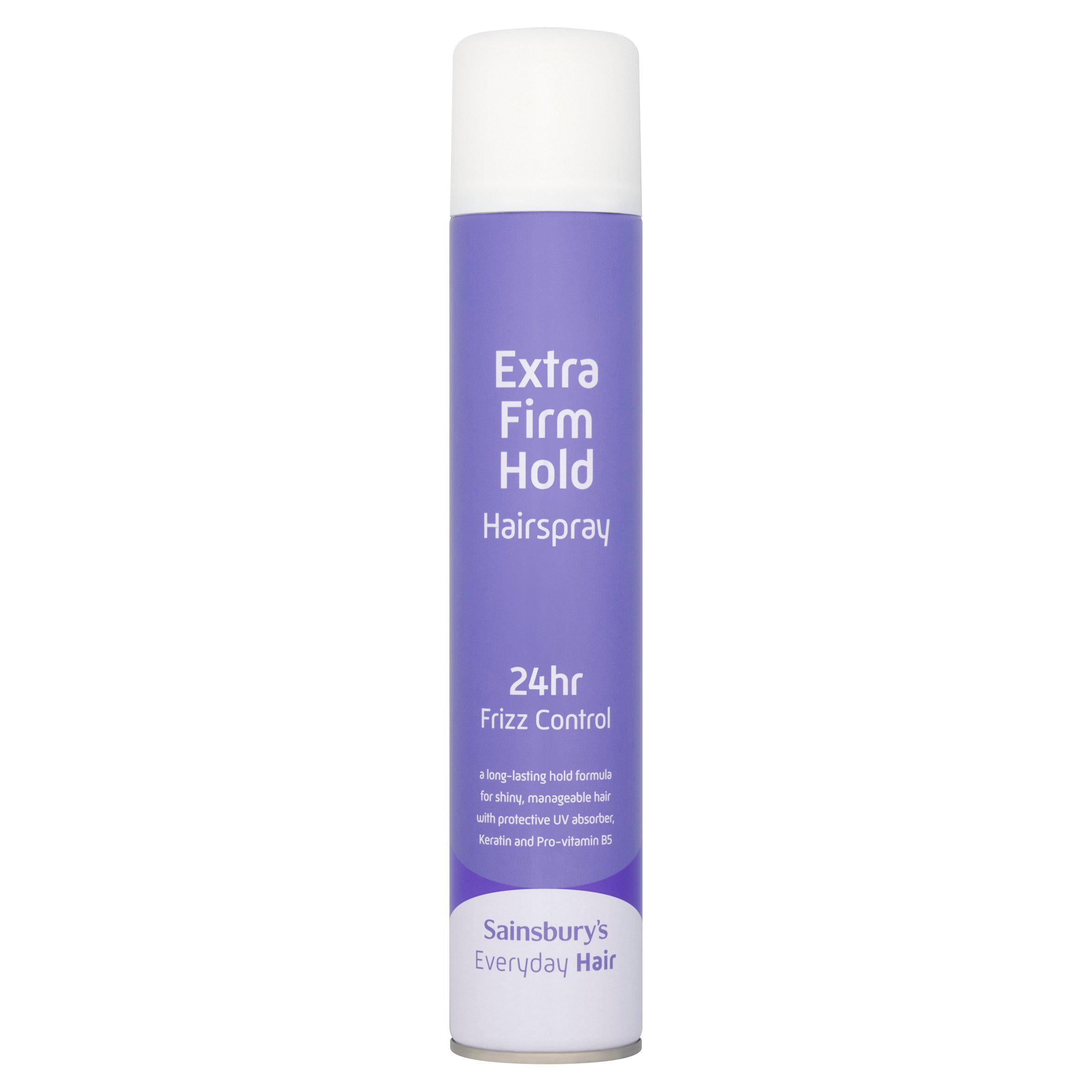 Sainsbury's Extra Firm Hairspray 400ml, imported from the UK