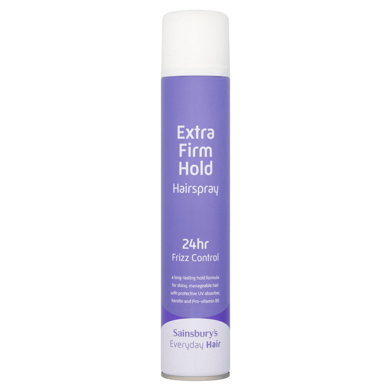 Sainsbury's Extra Firm Hairspray 400ml, imported from the UK