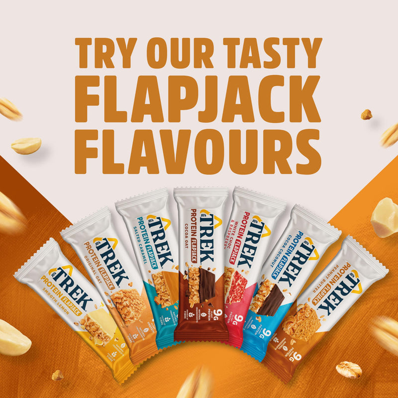 Trek peanut butter protein flapjack 50g - British product