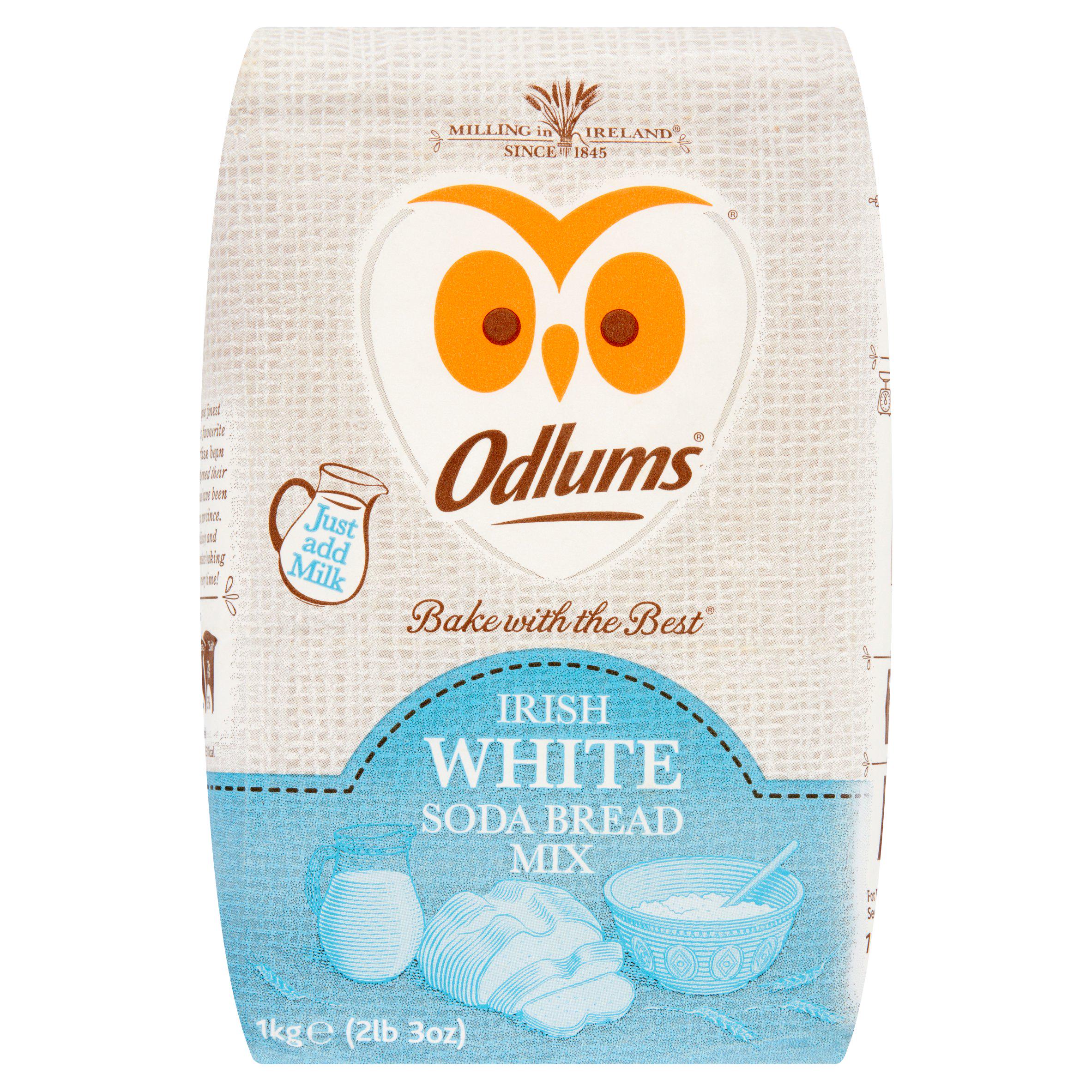 Odlums white soda bread mix 1kg, imported from the UK