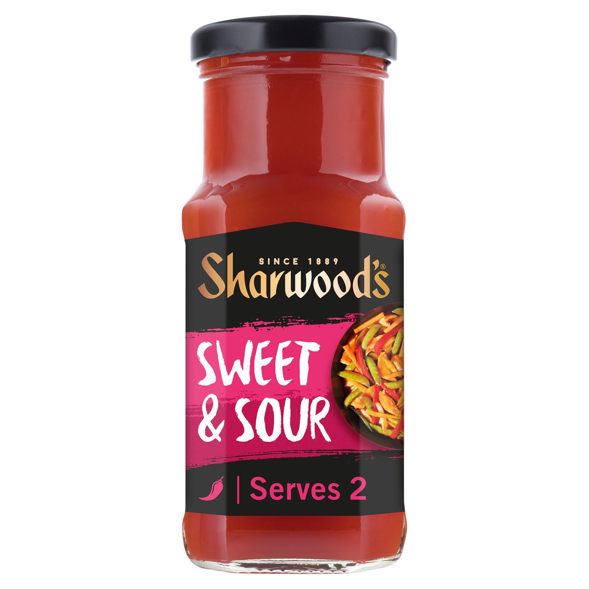 Sharwood's stir fry sauce sweet & sour 195g, UK version