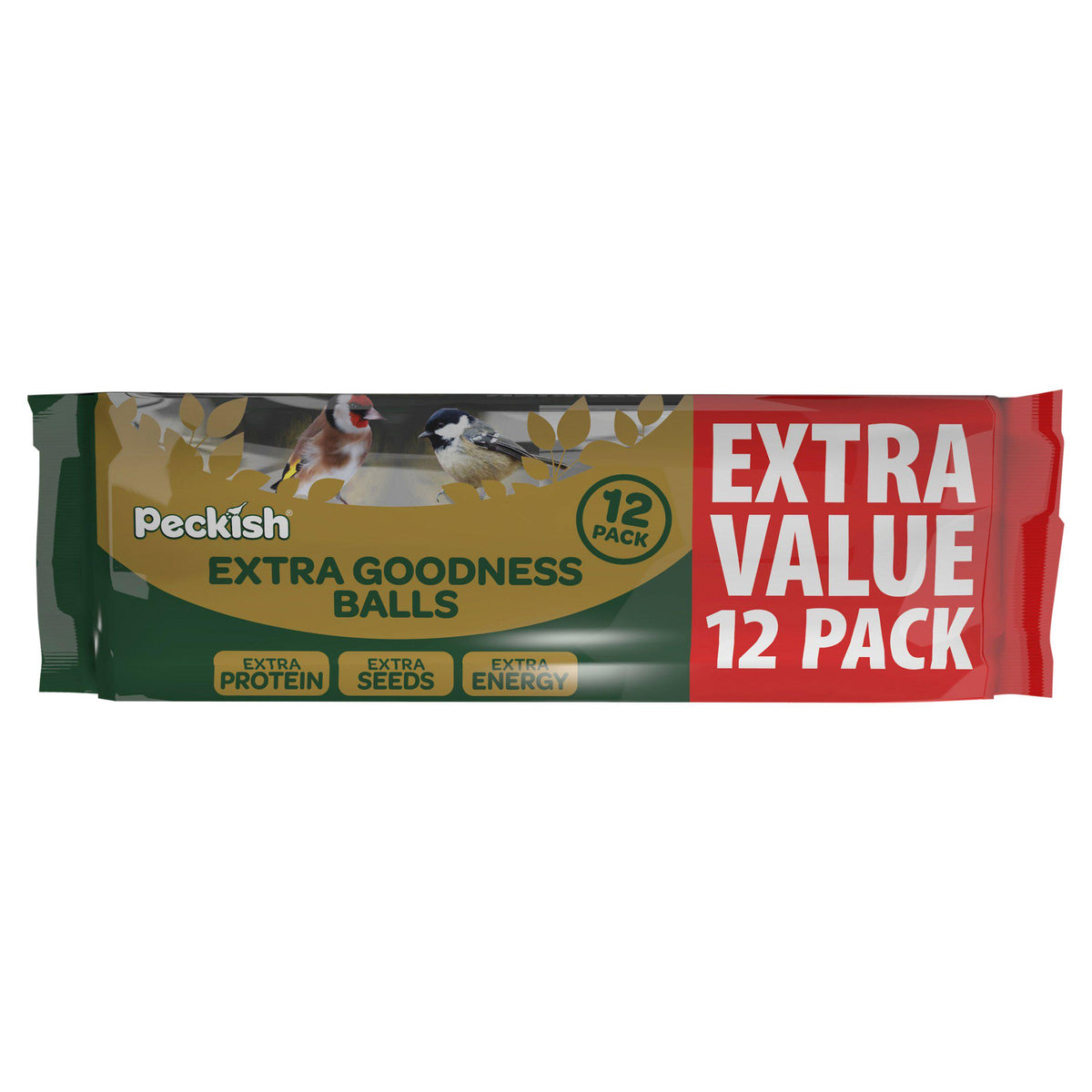 Peckish Extra Goodness wild bird feed balls 12-pack, UK version