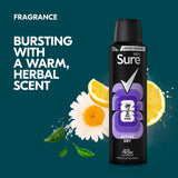 Sure men antiperspirant deodorant aerosol 150ml, UK version