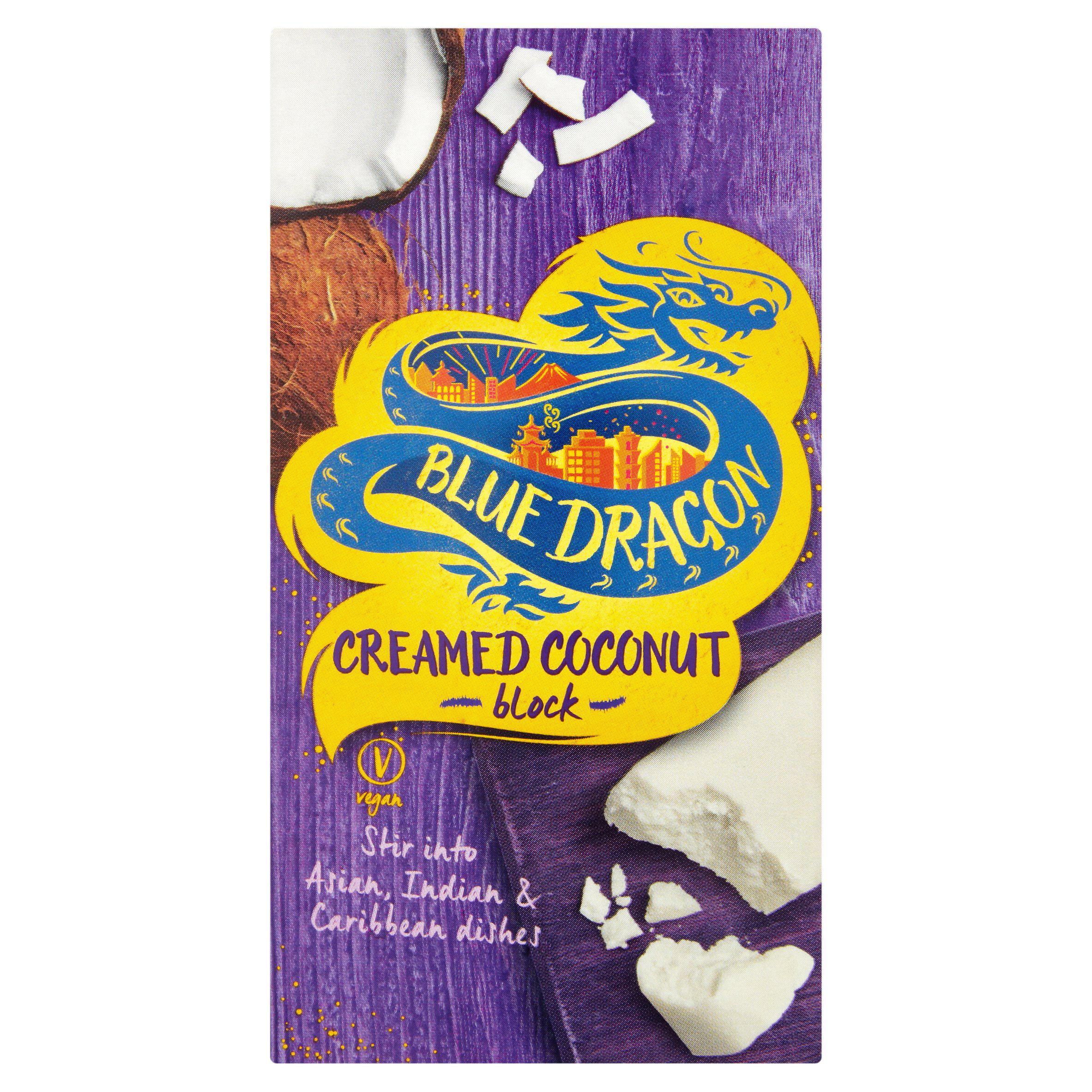Blue Dragon creamed coconut block 200g, UK version