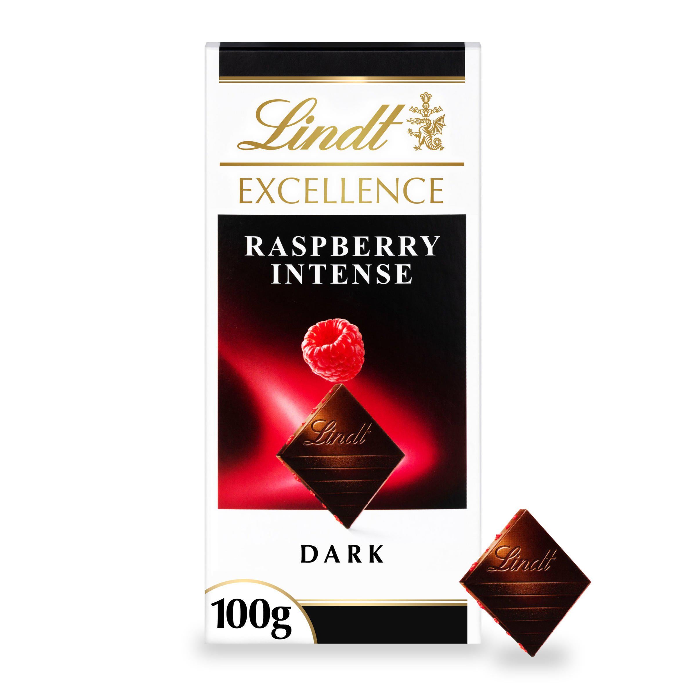 Lindt Excellence Dark Raspberry chocolate bar 100g (British brand)