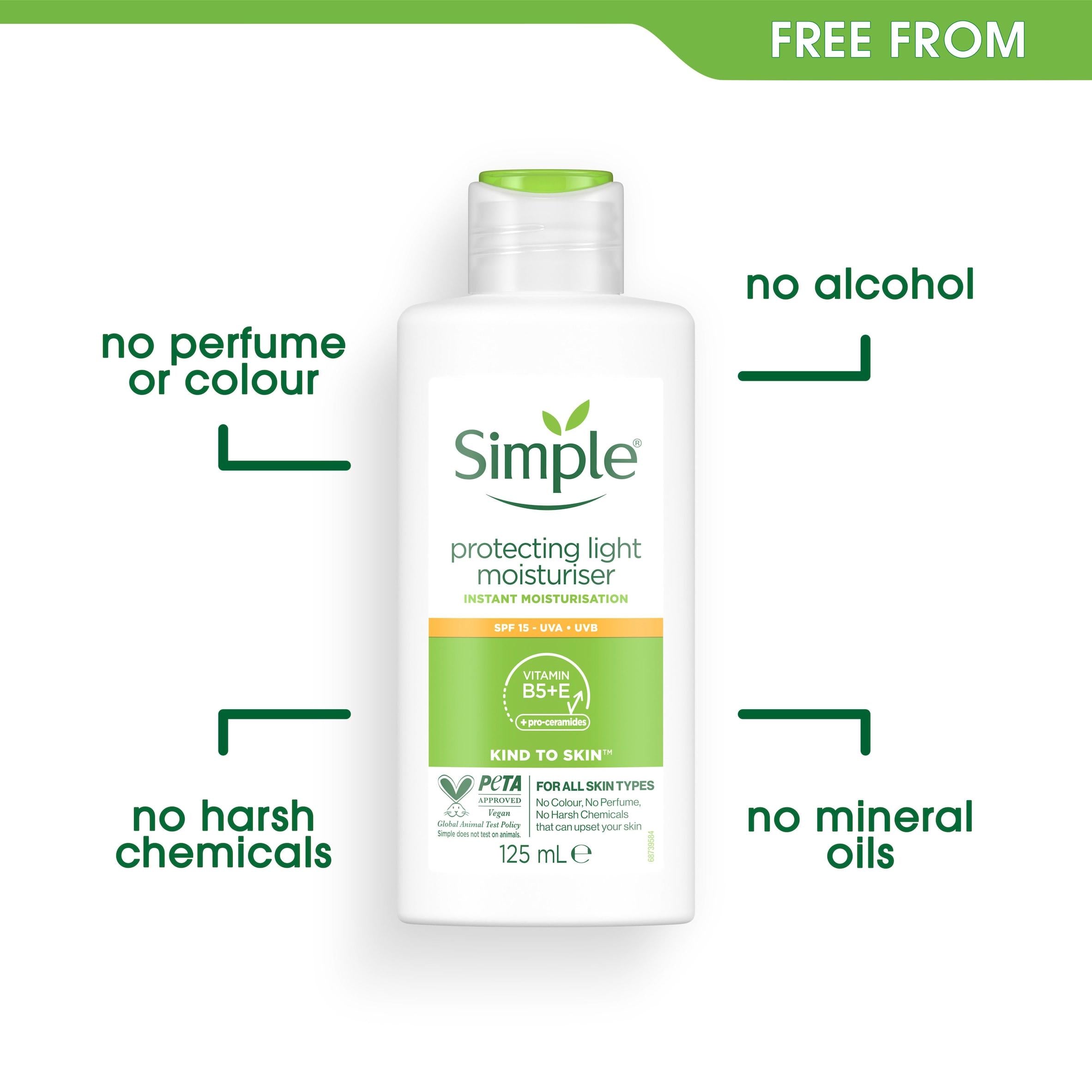 Simple Kind to Skin Protecting Moisturiser SPF15 125ml - British product