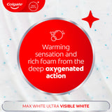 Colgate Max White Ultra Active Foam whitening toothpaste 75ml - British product
