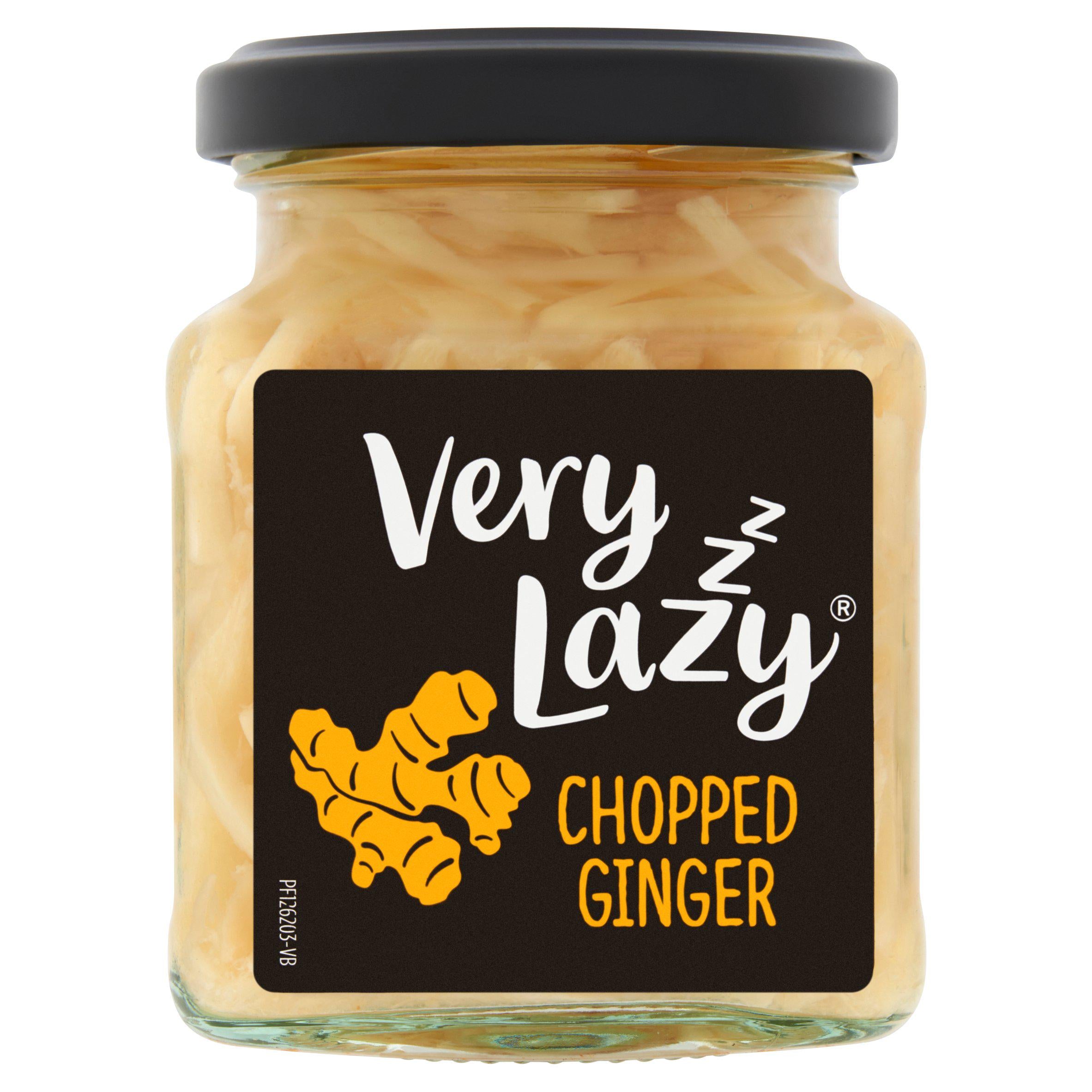 Very Lazy chopped ginger in white wine vinegar 190g (British brand)