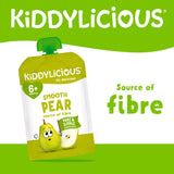 Kiddylicious smooth pear pouch baby food 100g, UK version