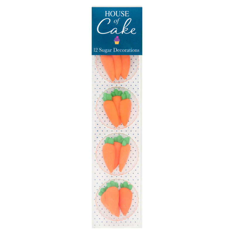 House of Cake carrot sugar decorations 25g, UK version