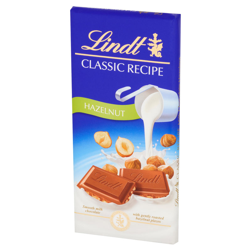 Lindt milk hazelnut chocolate bar 100g - British product