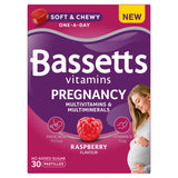 Bassetts pregnancy multivitamins raspberry flavour 30 pastilles, imported from the UK