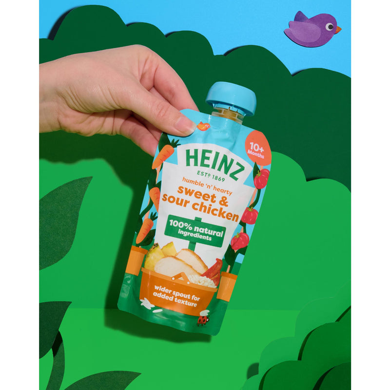 Heinz sweet and sour chicken baby food pouch 180g - British product