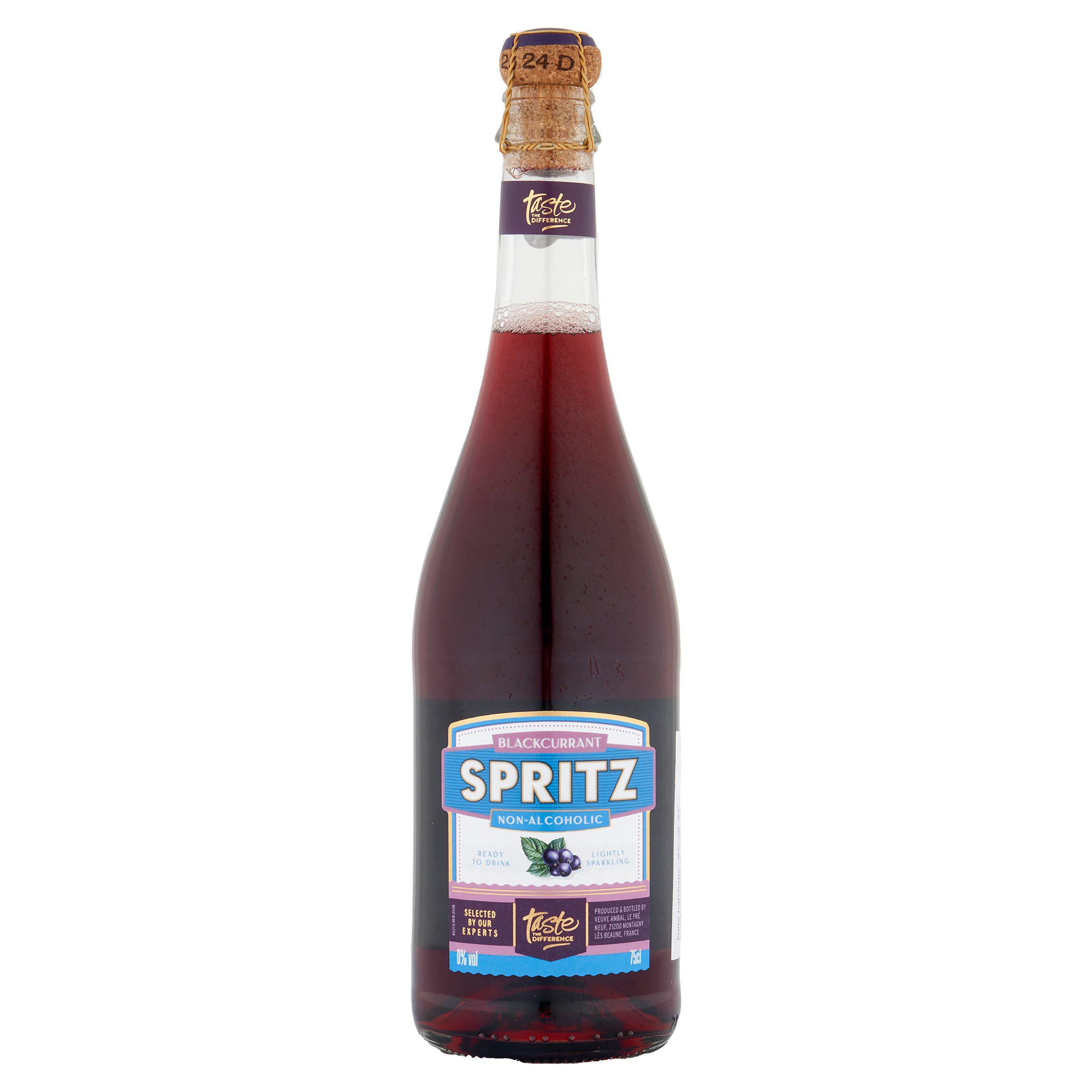 Sainsbury's Taste the Difference blackcurrant spritz 75cl, UK version