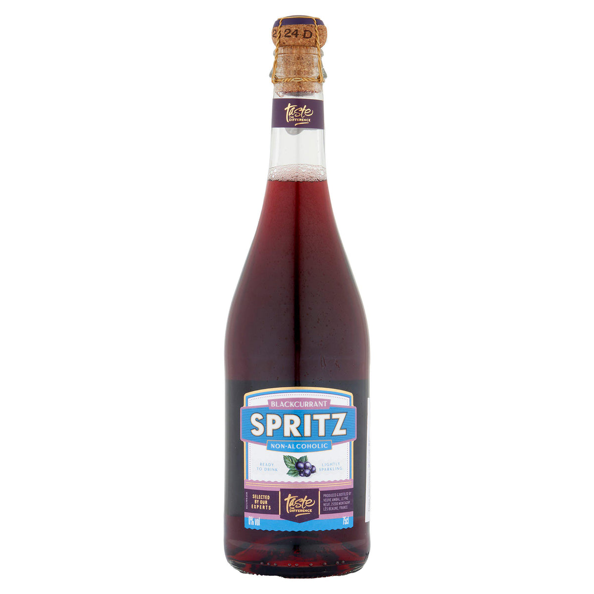 Sainsbury's Taste the Difference blackcurrant spritz 75cl, UK version