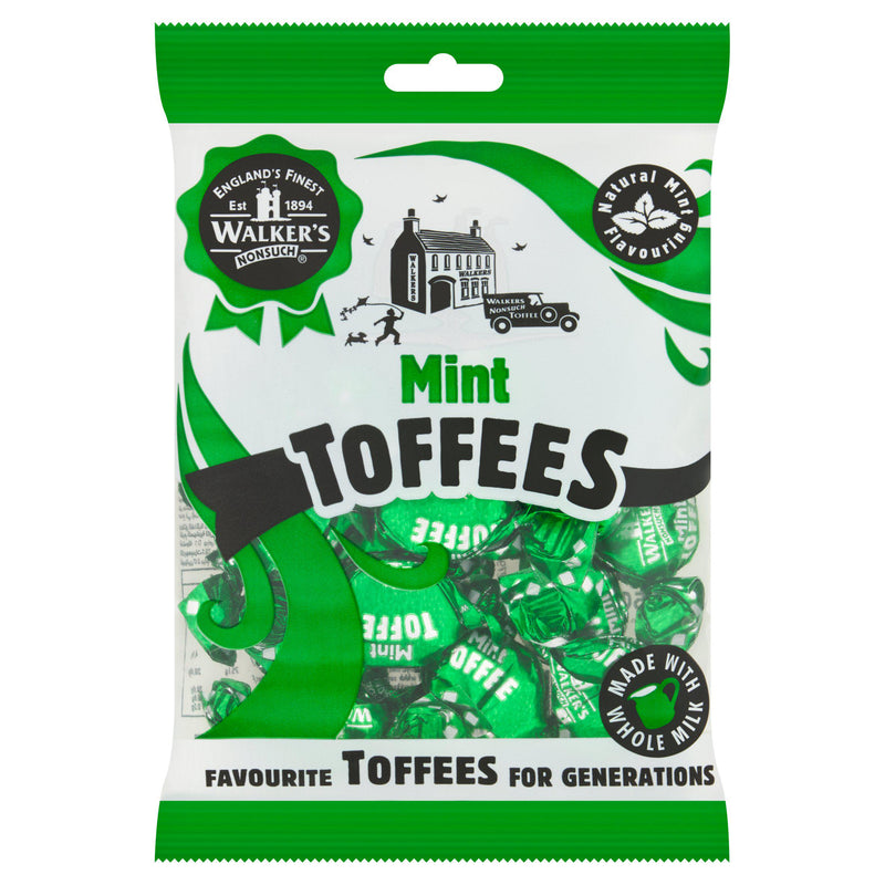 Walkers Mint Toffees Bag 150g
