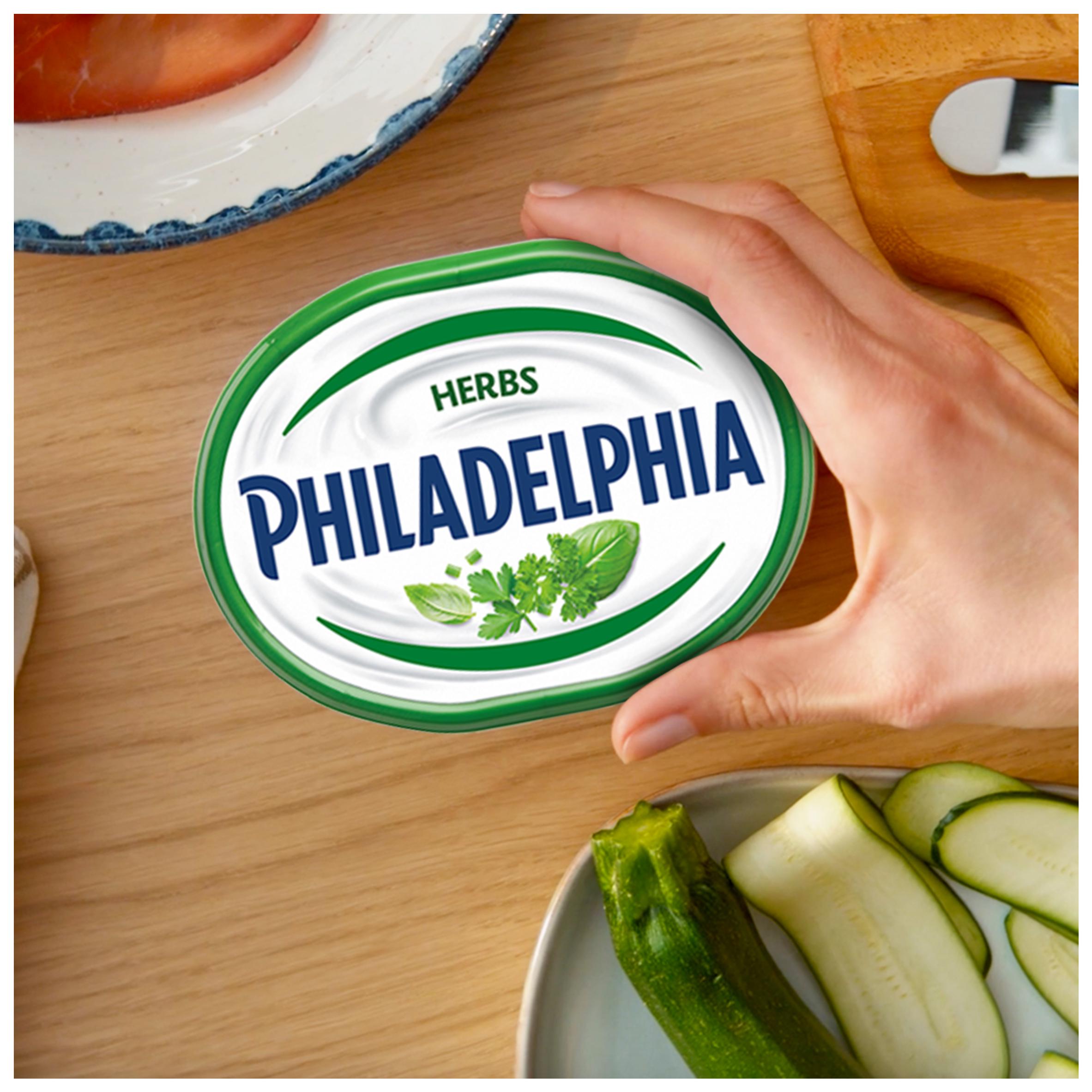 Philadelphia cream cheese Garlic & Herbs 280g, imported from the UK