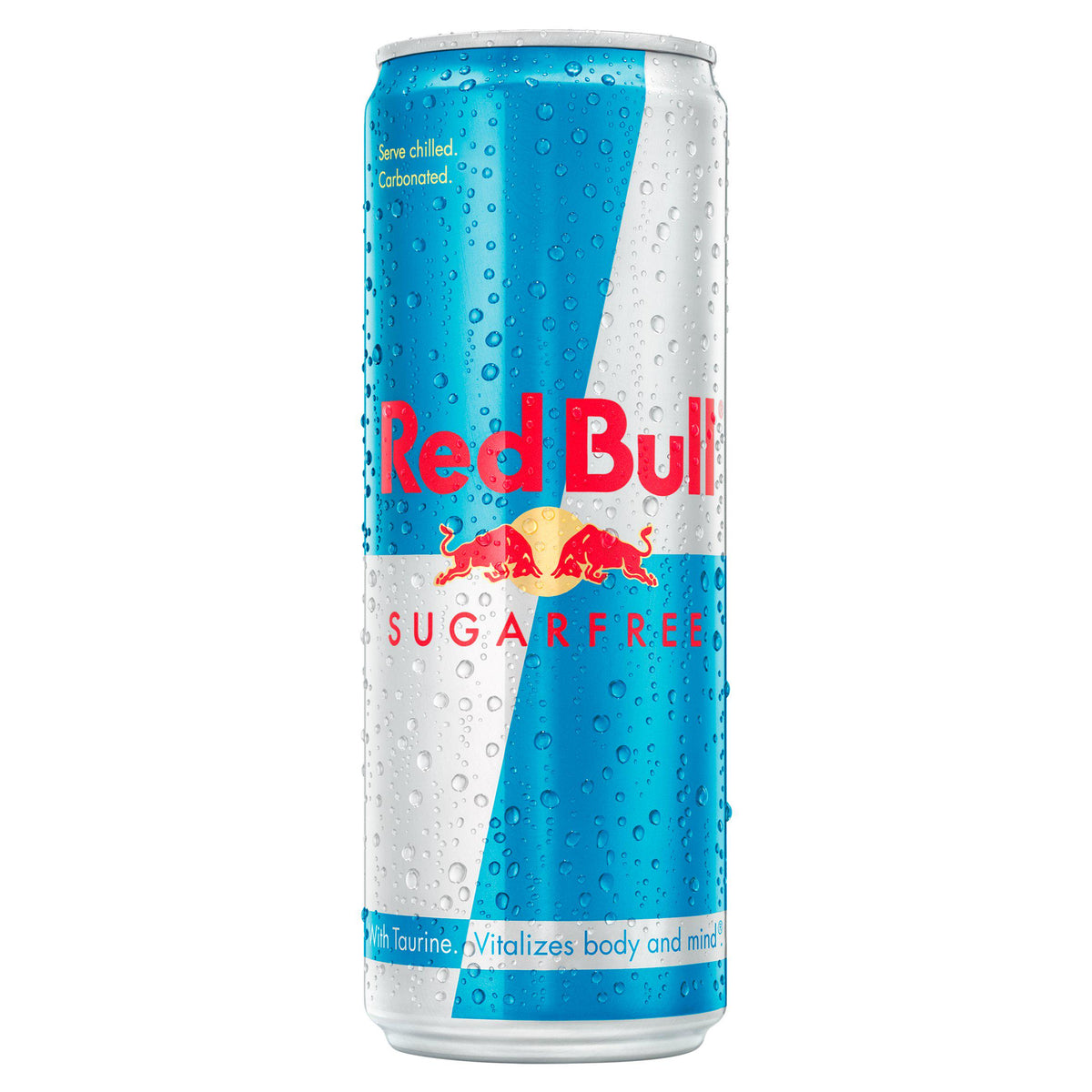 Red Bull energy drink sugar free 355ml, imported from the UK