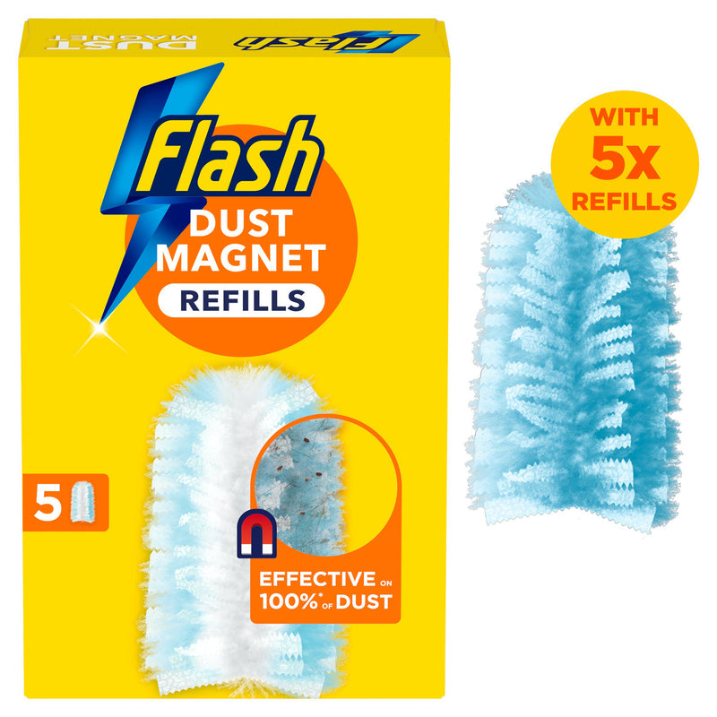 Flash Duster Dust Magnet Refills 5 Pack - British product