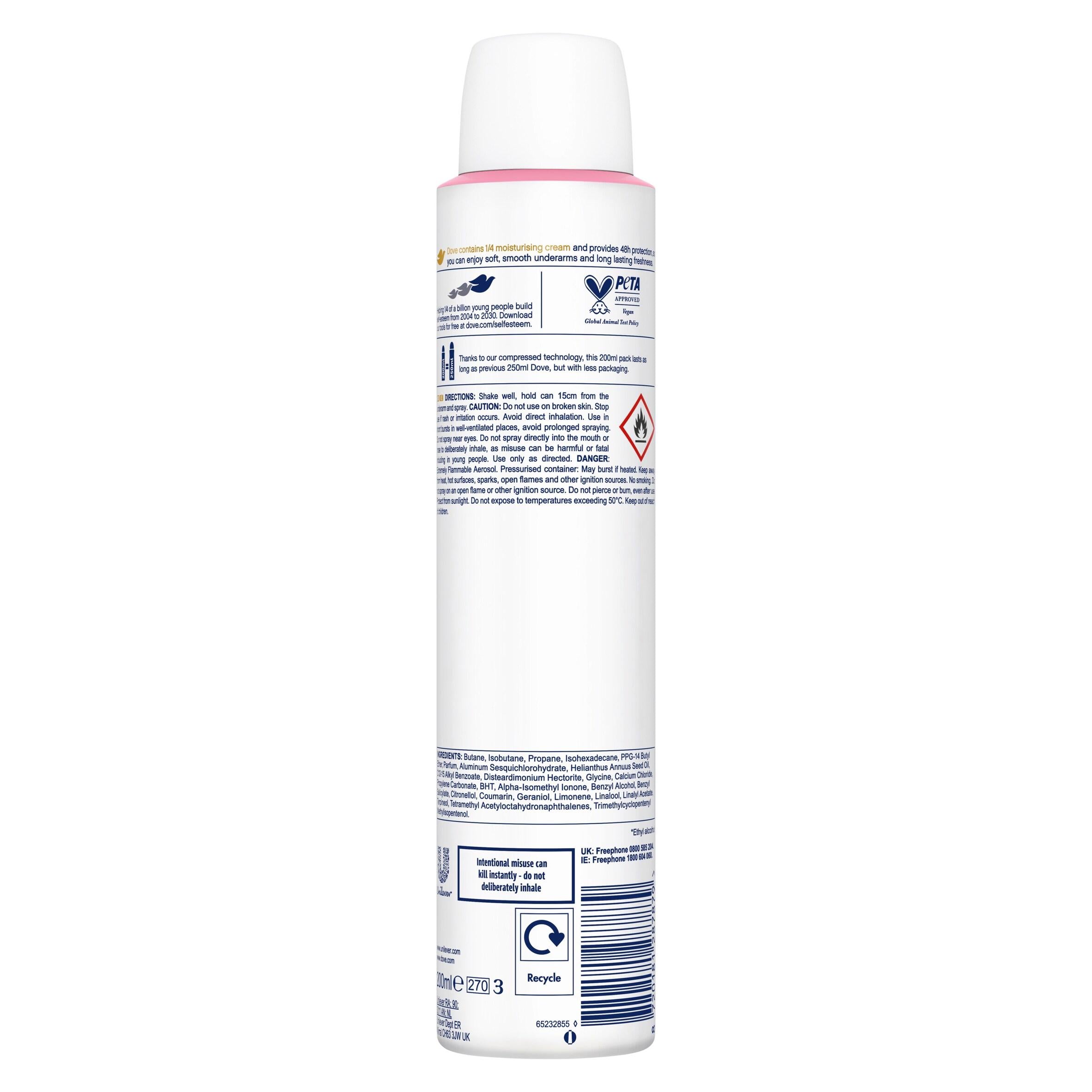 Dove antiperspirant deodorant powder 200ml (British brand)