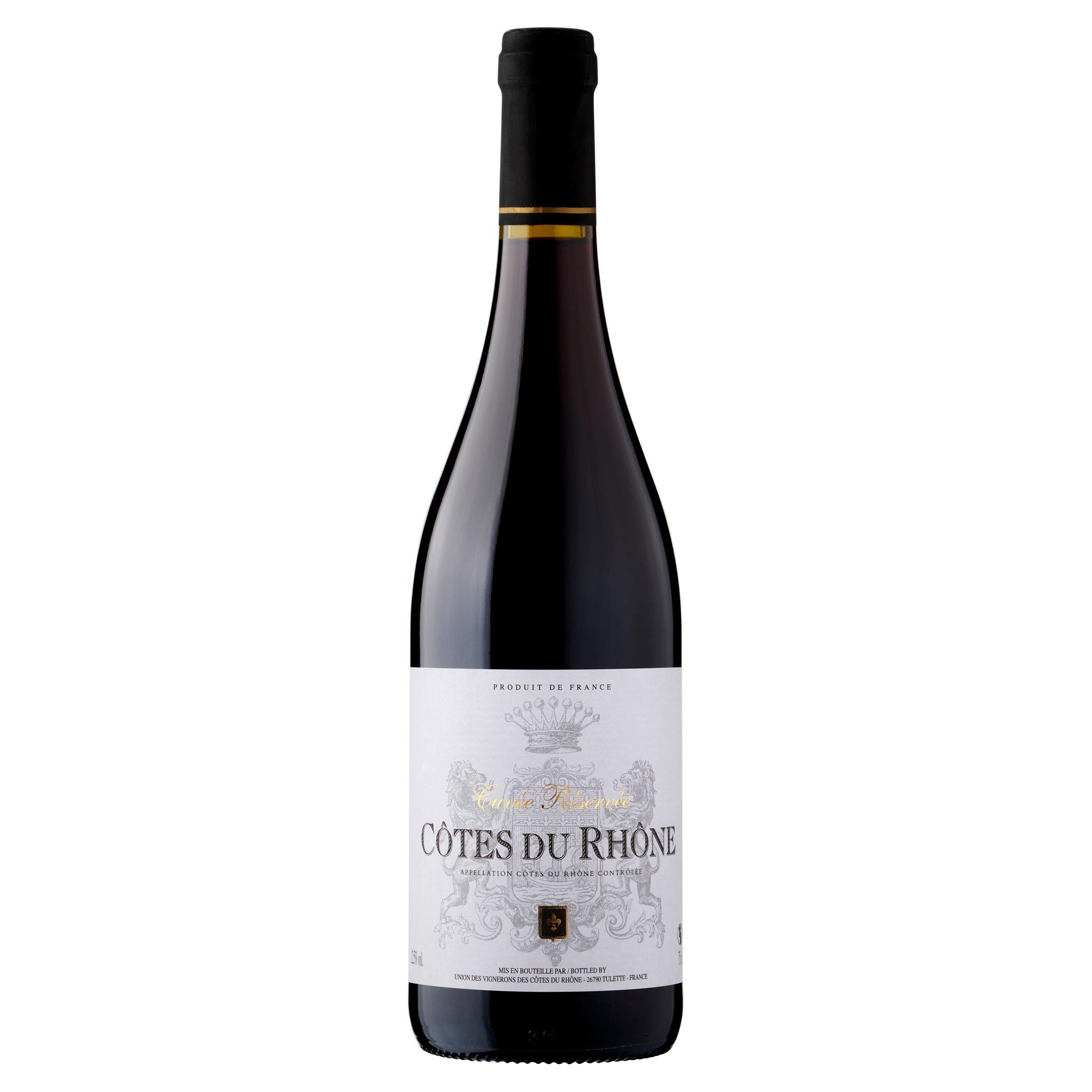 Côtes du Rhône red wine 75cl (British brand)