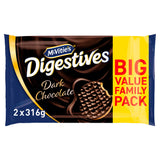 McVitie's dark chocolate digestives biscuits twin pack 2x316g, UK version