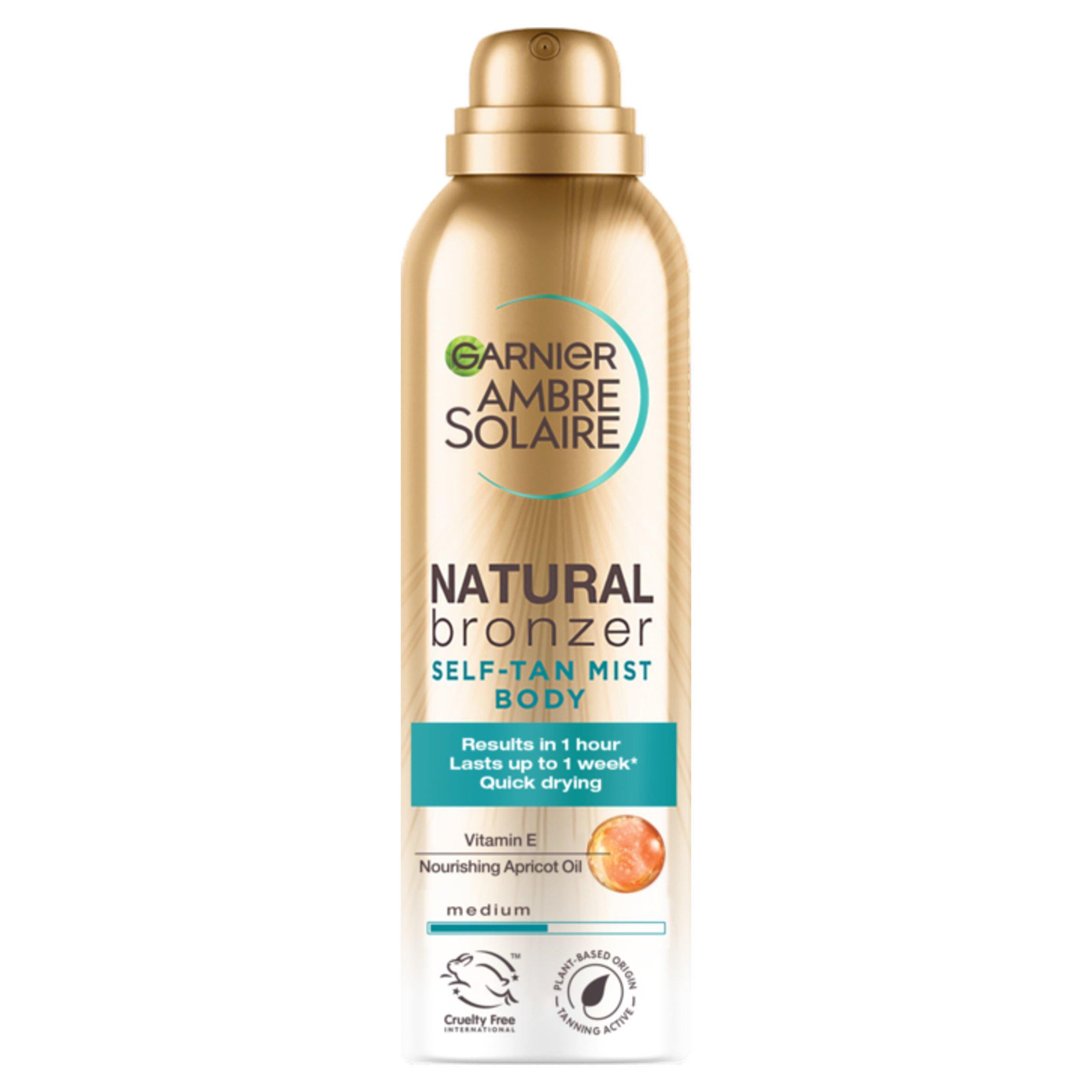Garnier self tan body mist natural bronzer medium 150ml, UK version