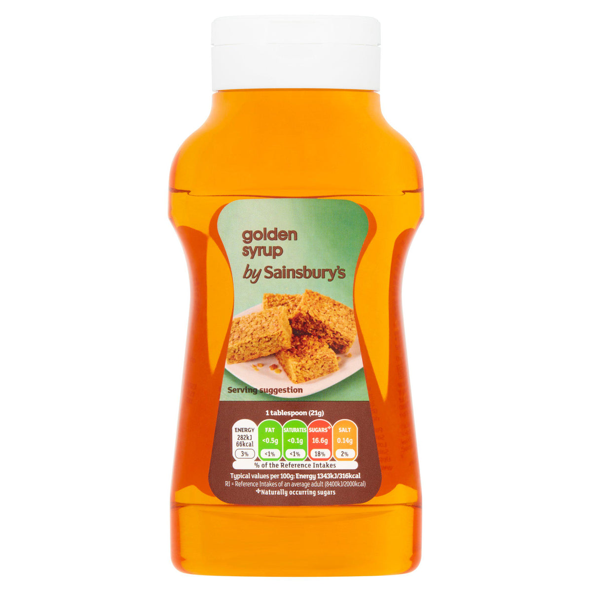 Sainsbury's golden syrup 750g bottle - British product