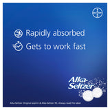 Alka-Seltzer original pain relief tablets 20 pack, imported from the UK