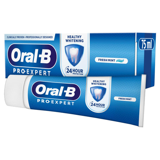 Oral-B Pro-Expert Healthy White Whitening Toothpaste 75ml GOODS Sainsburys   