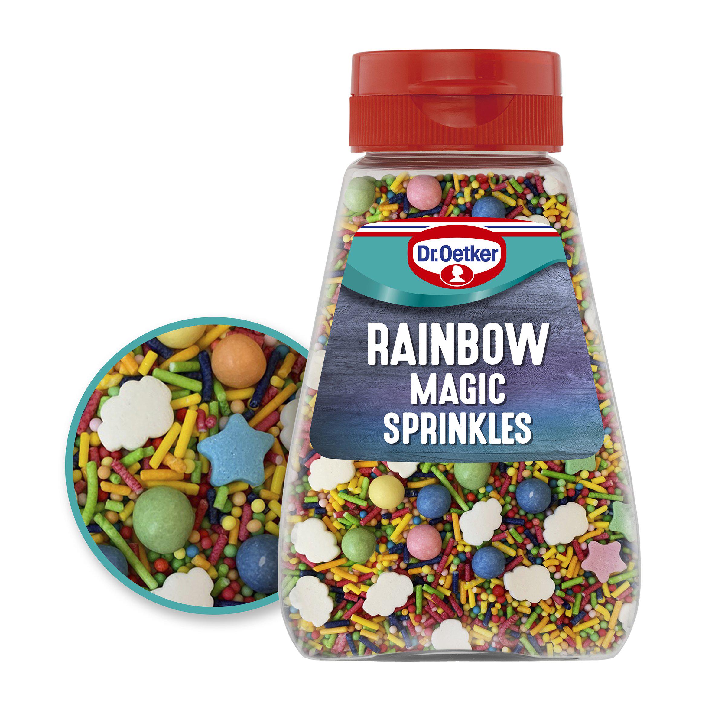 Dr. Oetker Rainbow Magic Sprinkles 115g, imported from the UK