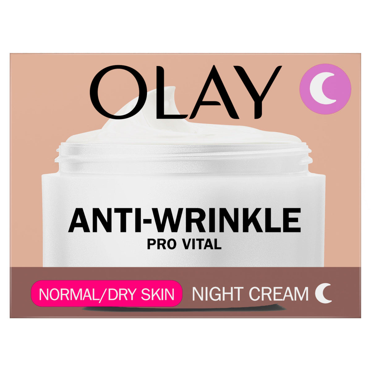 Olay Anti-Wrinkle Pro Vital Night Cream 50ml, imported from the UK