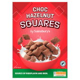Sainsbury's Choco Hazelnut Squares cereal 375g - British product