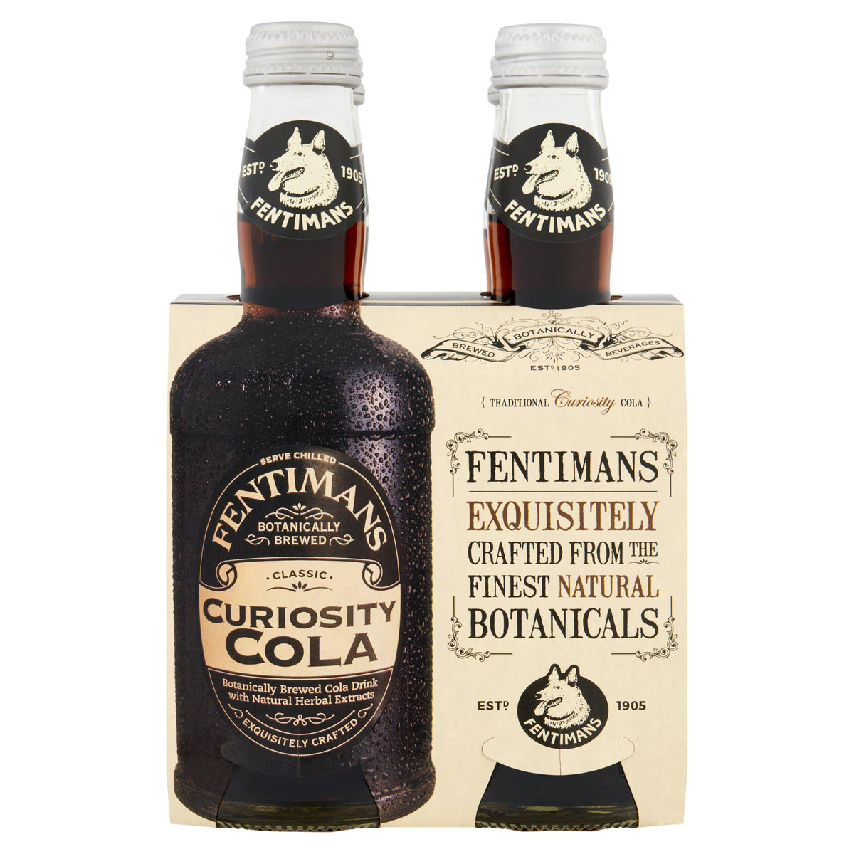 Fentimans Classic Curiosity Cola bottle 4x275ml - British product