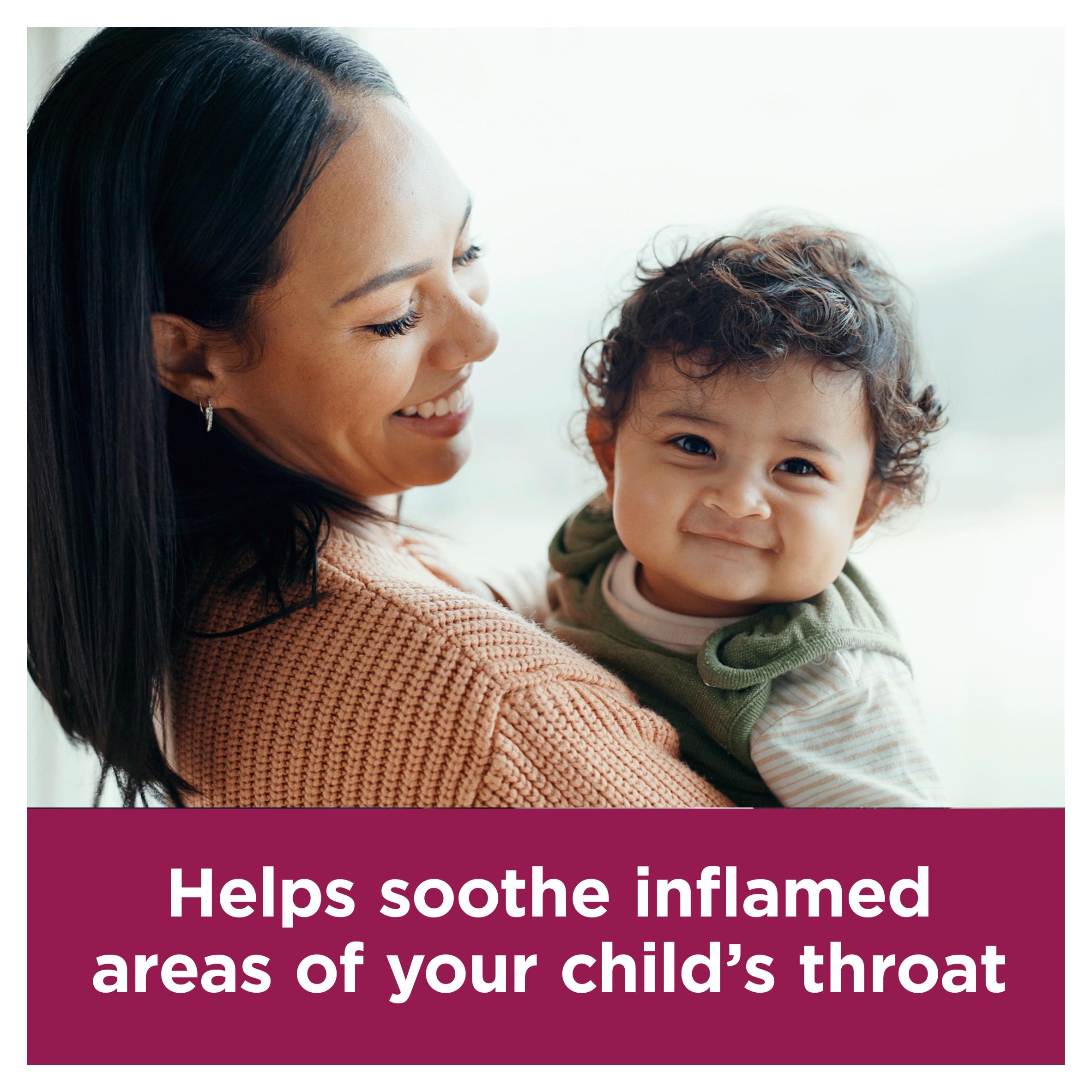 Benylin children's dry cough syrup blackcurrant 125ml, imported from the UK