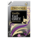 Twinings Vanilla Earl Grey tea bags 40g (British brand)