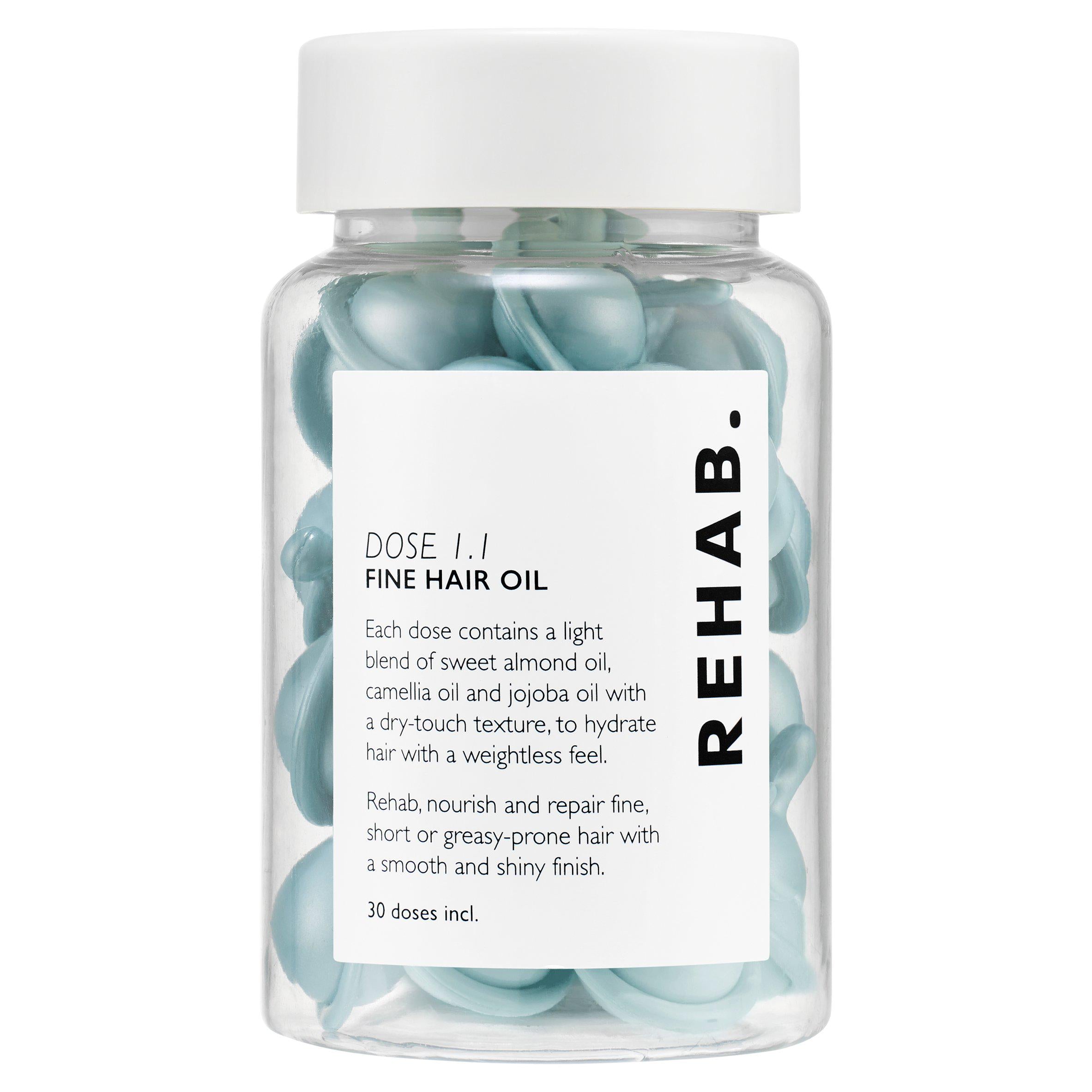 Rehab fine hair oil capsules 30 x 1ml, imported from the UK