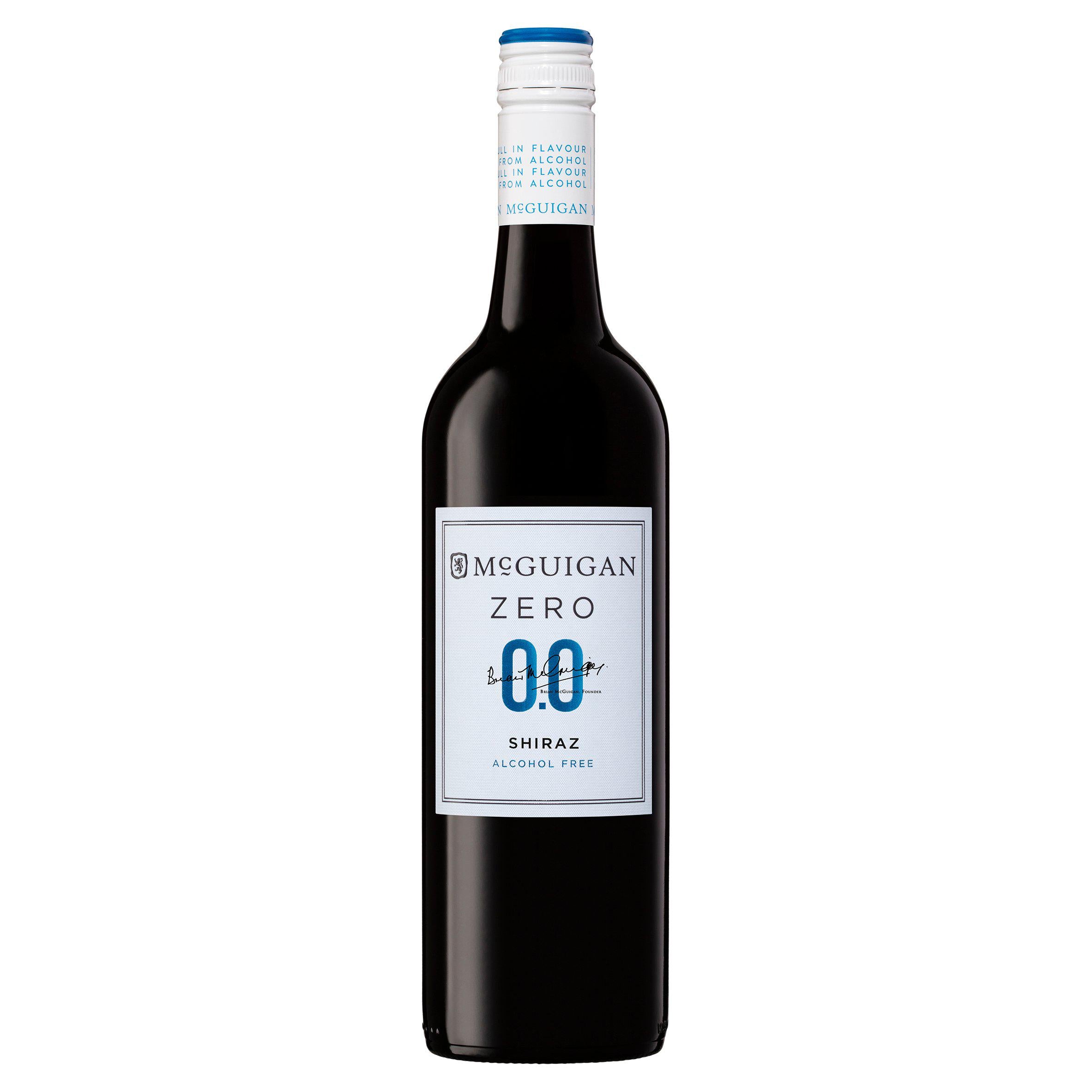 McGuigan Zero non-alcoholic Shiraz wine 75cl, UK version