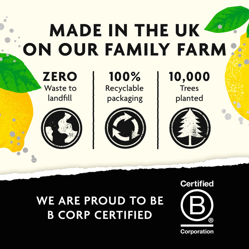 Belvoir Farm sparkling lemonade freshly squeezed 750ml, UK version
