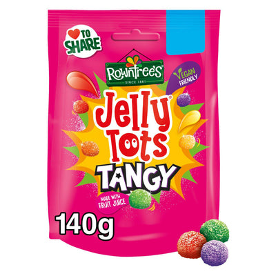 Sainsburys Rowntree's Jelly Tots Tangy Sweets 140g- Buy online at McGrocer